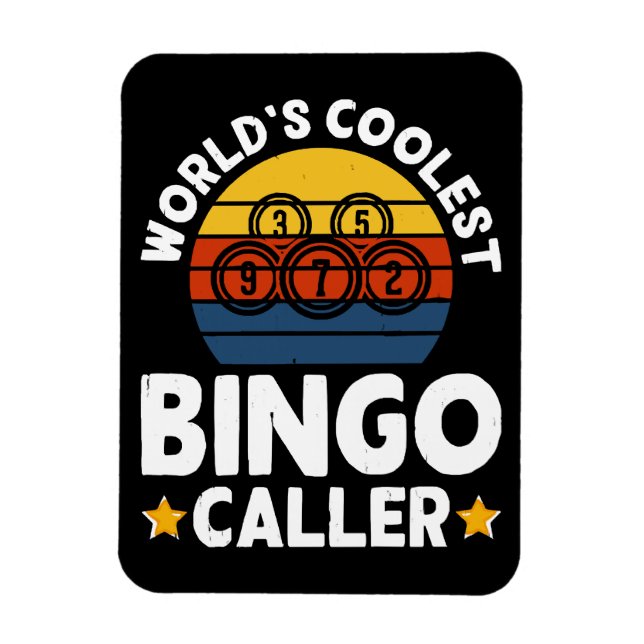 Magnet Flexible Animateur de Bingo le Plus Cool au Monde (Vertical)