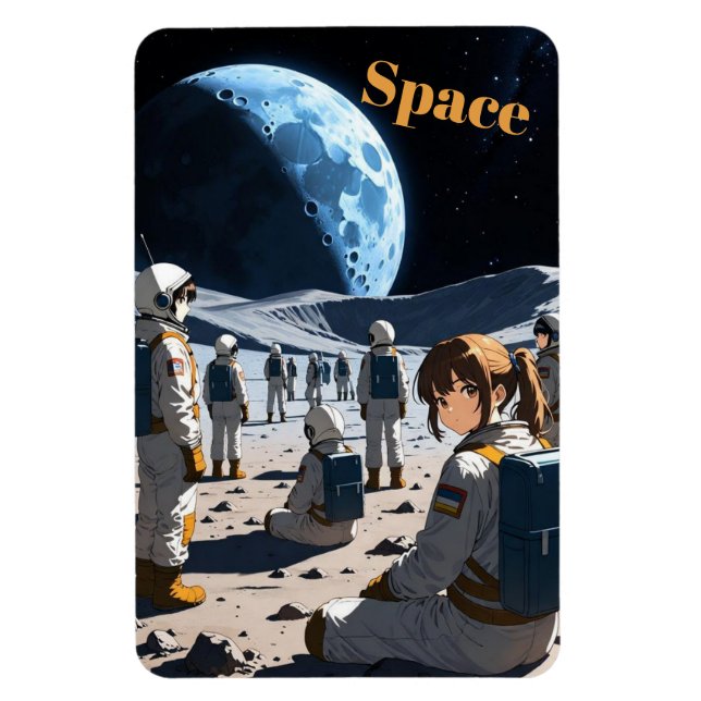 Magnet Flexible Anime dans l'espace (Vertical)