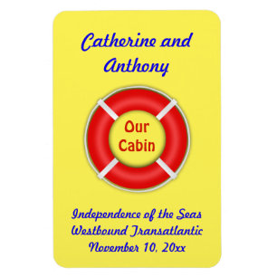 Magnet Flexible Anneau de vie Personnalisé Yellow Stateroom Marque