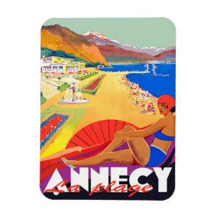 Magnet Flexible Annecy Beach Girl