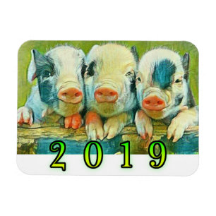 Magnet Flexible Année du porc 2019