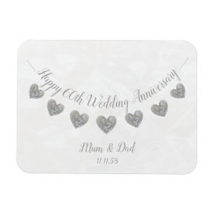 Magnet Flexible Anniversaire de mariage de maman et de papa de