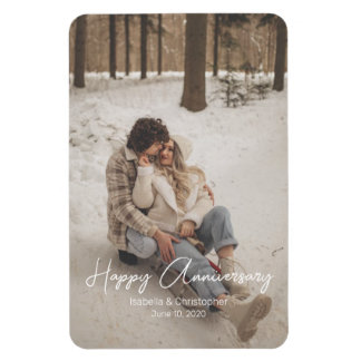 Magnet Flexible Anniversaire personnalisé Photo Texte personnalisé