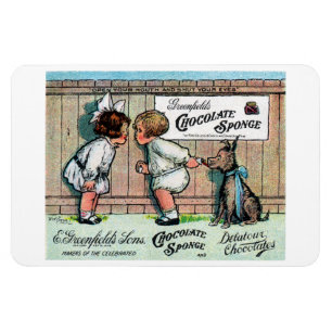 Magnet Flexible Annonce de bonbons au chocolat 1905