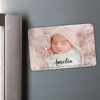 Annonce de naissance aux formes géométriques moder
