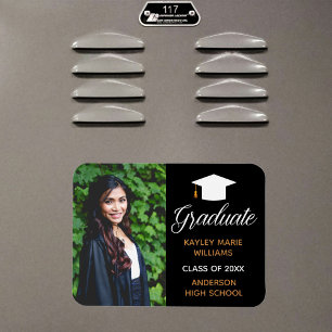 Magnet Flexible Annonce de photo de remise de diplôme chic 2026 no