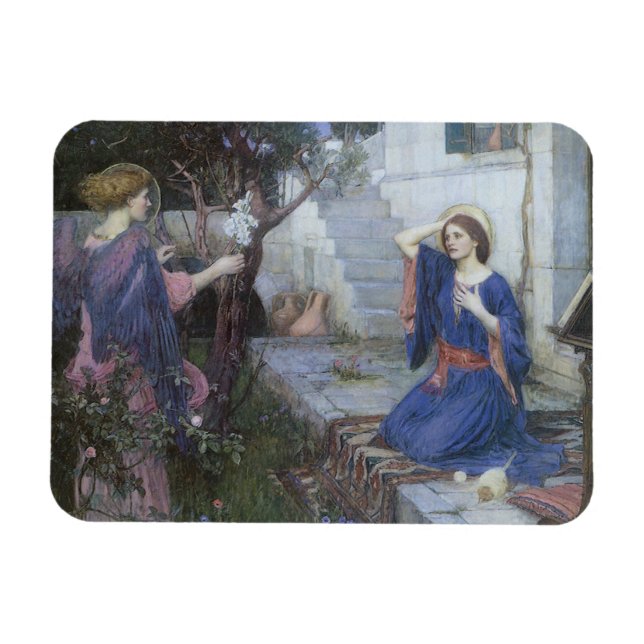 Magnet Flexible Annonciation de John William Waterhouse (Horizontal)