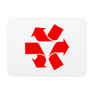 Magnet Flexible Annuler le recyclage du symbole