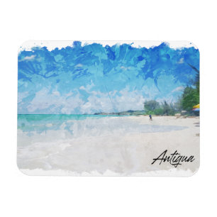 Magnet Flexible Antigua Caribbean Island tropical Panorama