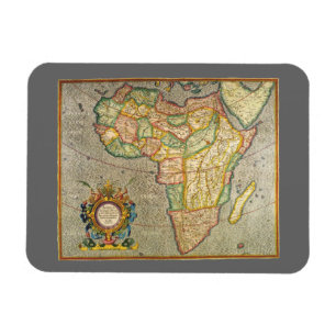 Magnet Flexible Antique Vieux Monde Gerardus Mercator Carte de l'A