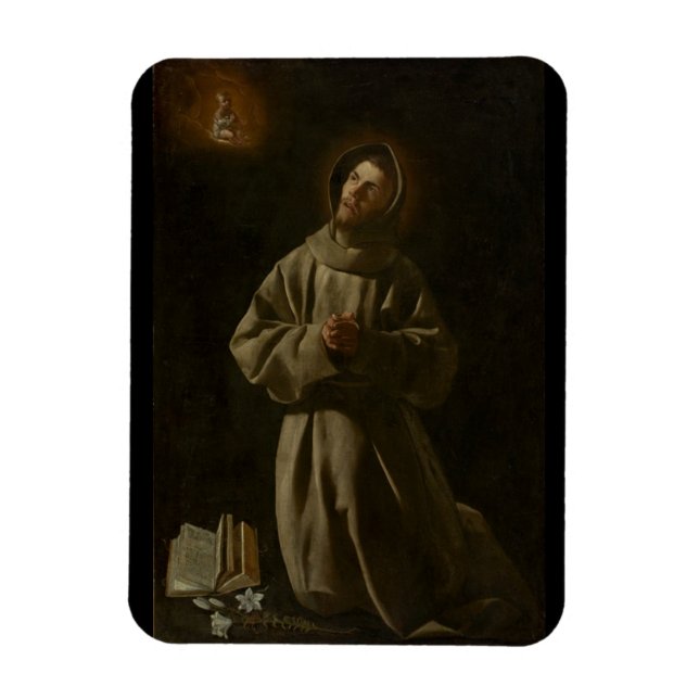 Magnet Flexible Antoine de Padoue (Francisco de Zurbarán, 1627-30) (Vertical)