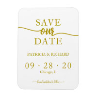 Appel doré Calligraphie Non Photo Mariage Enregist