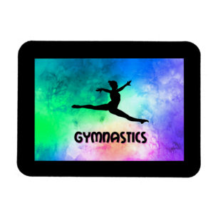 Magnet Flexible Aquarelle du saut de gymnastique