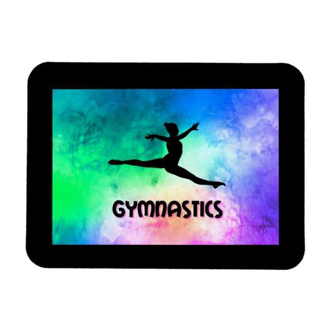 Magnet Flexible Aquarelle du saut de gymnastique (Horizontal)