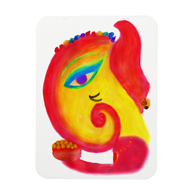 Magnet Flexible Aquarelle Ganesha (Vertical)