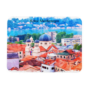 Magnet Flexible Aquarelle Kotor Montenegro
