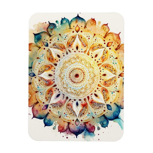 Magnet Flexible Aquarelle Mandala (Vertical)