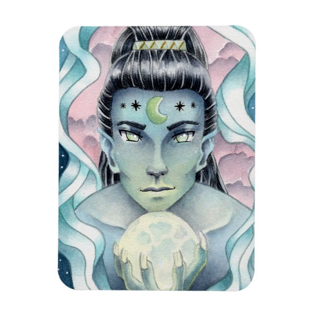 Magnet Flexible Aquarelle Moon Elf (Vertical)