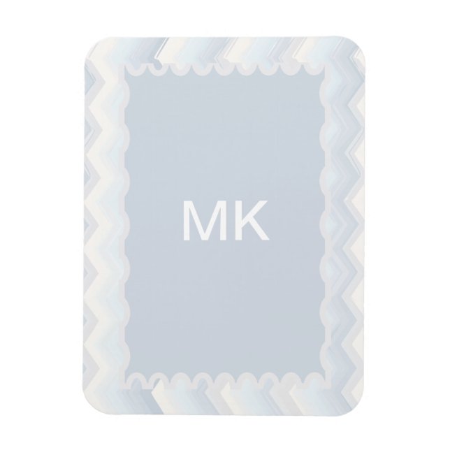 Magnet Flexible Aquarelle Ocean Shades Chevron (Vertical)