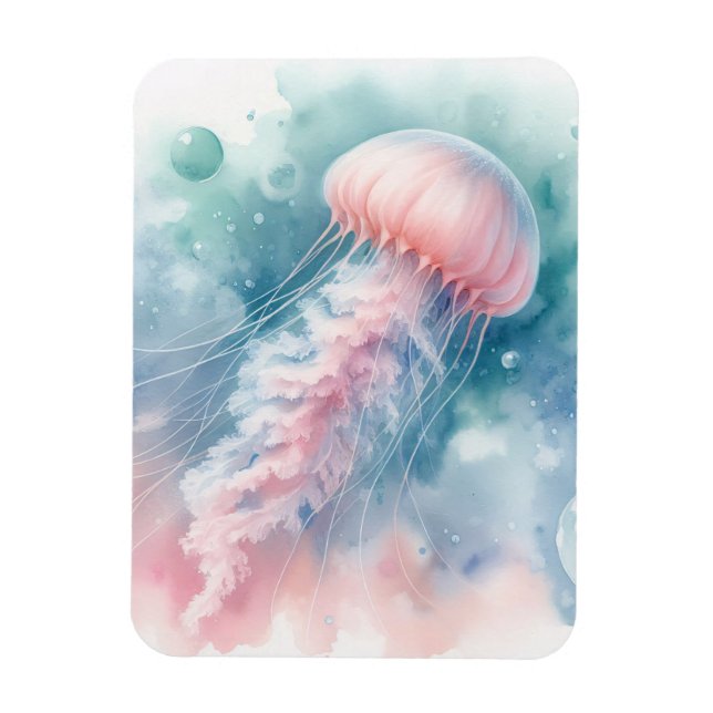 Magnet Flexible Aquarelle rose délicate Jellyfish Flexible (Vertical)