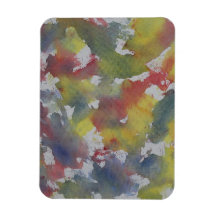 Aquarelle rouge bleu jaune