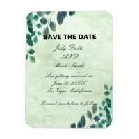 Aquarelle Vert Eucalyptus Laisser Enregistrer La D