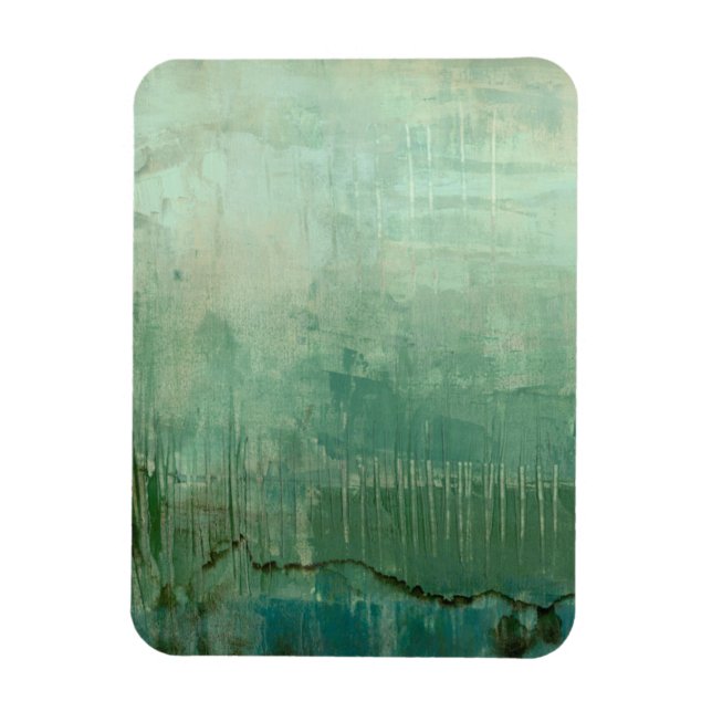 Magnet Flexible Aquarelle verte contemporaine (Vertical)