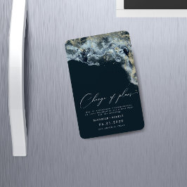 Magnet Flexible Aquarelle Waves Gold Mariage Modifier La Date