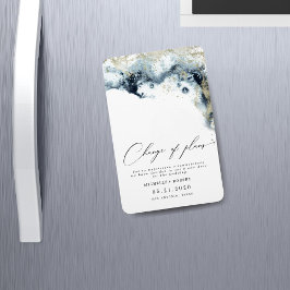 Magnet Flexible Aquarelle Waves Gold Mariage Modifier La Date