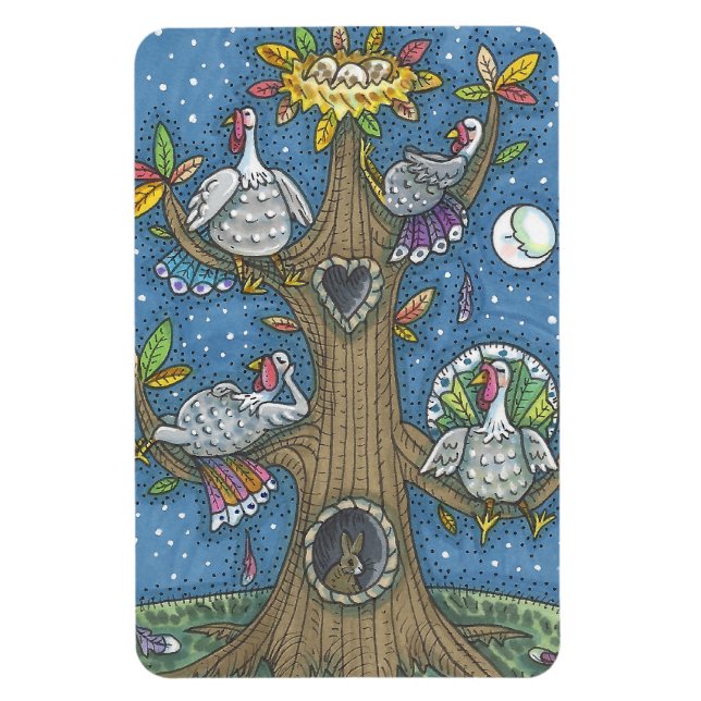 MAGNET FLEXIBLE ARBRE DE LA TURQUIE, AIMANT DRÔLE DE DINDONS DE (Vertical)