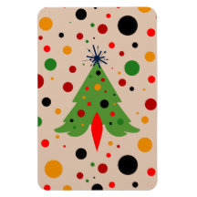 Arbre de Noël moderne du milieu du siècle Roquette