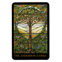 Arbre de vie/Fenêtre en verre tendu Tiffany