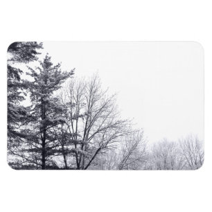 Magnet Flexible Arbres couverts de neige : Horizontaux