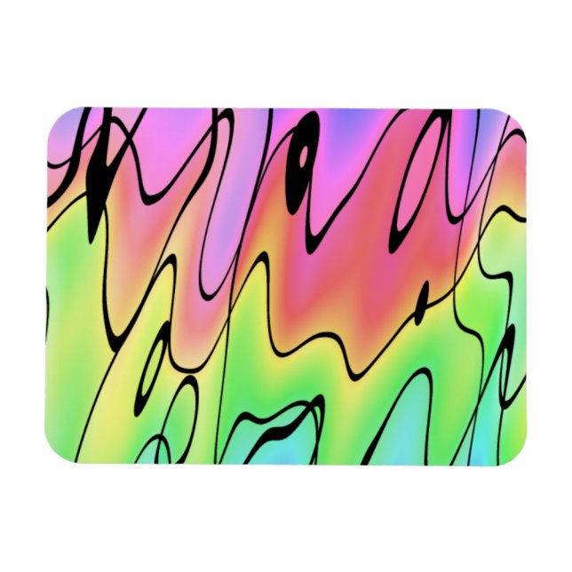 Magnet Flexible Arc en ciel flou (Horizontal)