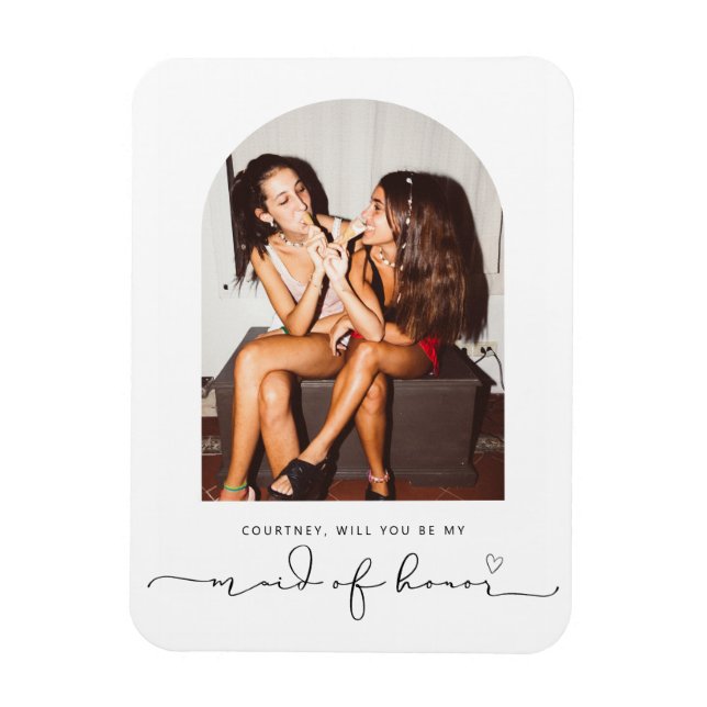 Magnet Flexible Arch frame tu seras ma servante de l'aimant d'honn (Vertical)