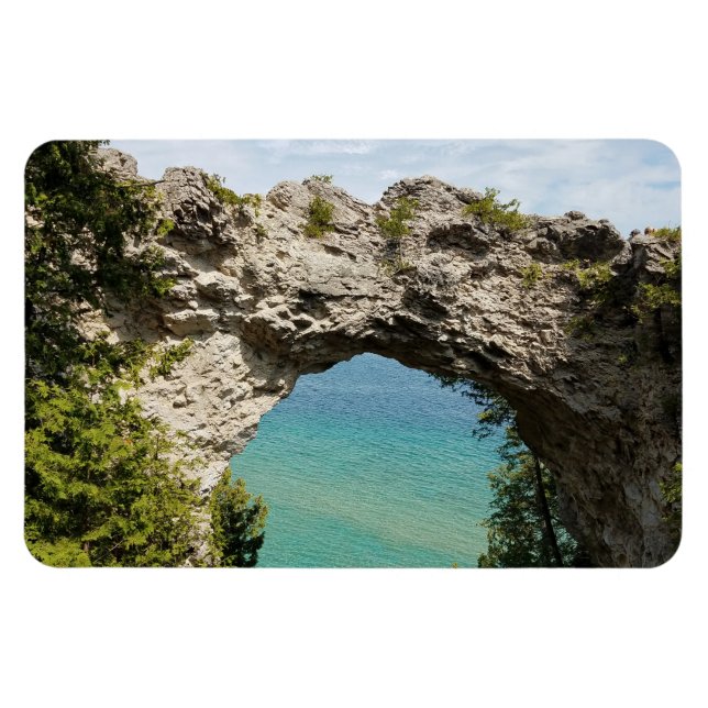 Magnet Flexible Arch Rock sur l'île Mackinac, Michigan (Horizontal)