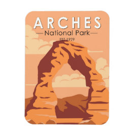 Magnet Flexible Arches Parc National Utah Delicate Arch Art Retro