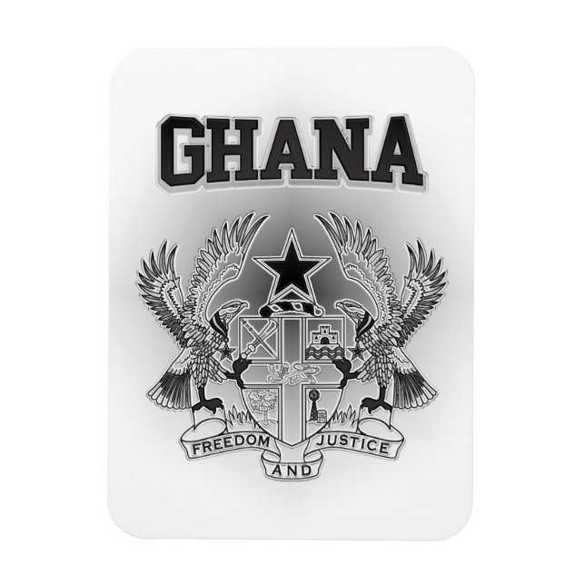 Magnet Flexible Armoiries du Ghana (Vertical)