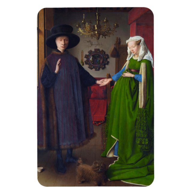 Magnet Flexible Arnolfini Portrait Peinture De Jan Van Eyck (Vertical)
