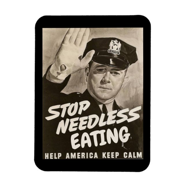 Magnet Flexible Arrêter de manger (Vertical)