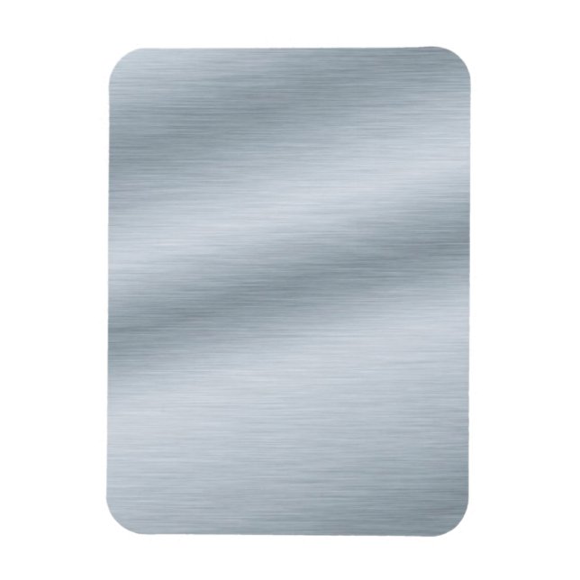 Magnet Flexible Arrière - plan d'apparence argenté brossé (Vertical)
