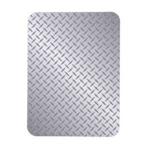 Magnet Flexible Arrière - plan de plaque diamant en acier brillan