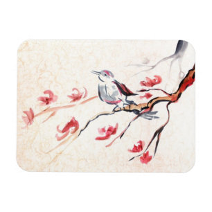 Magnet Flexible Arrière - plan d'oiseau de chant