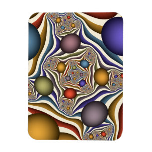 Magnet Flexible Art abstrait moderne coloré en vol