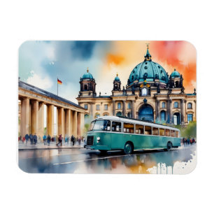 Magnet Flexible art aquarelle de Berlin