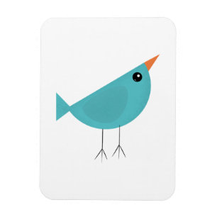Magnet Flexible Art de la nature d'oiseau fantaisiste adorable