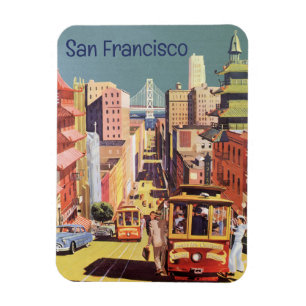 Magnet Flexible Art de l'affiche de voyage des anciennes voitures 