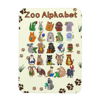 Magnet Flexible Art de l'alphabet animal pour enfants | Nu éducati