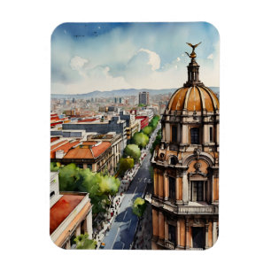 Magnet Flexible Art de l'aquarelle au Mexique