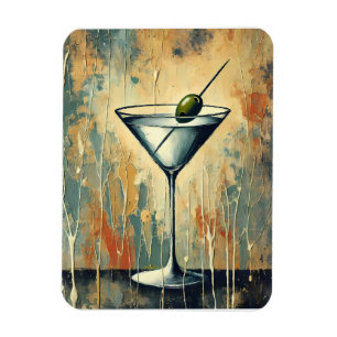 Magnet Flexible Art de Martini en techniques mixtes du milieu du s